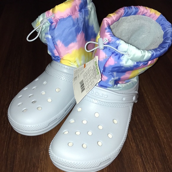 Crocs Classic Lined Neo Puff Boots Mens NWT - Picture 2 of 7